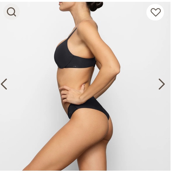 NWT SKIMS Fits Everybody T-Shirt Demi Bra in Onyx‎ Sz 30C - Picture 3 of 5